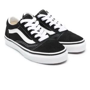 Vans Kids Classic Black and White Sneakers